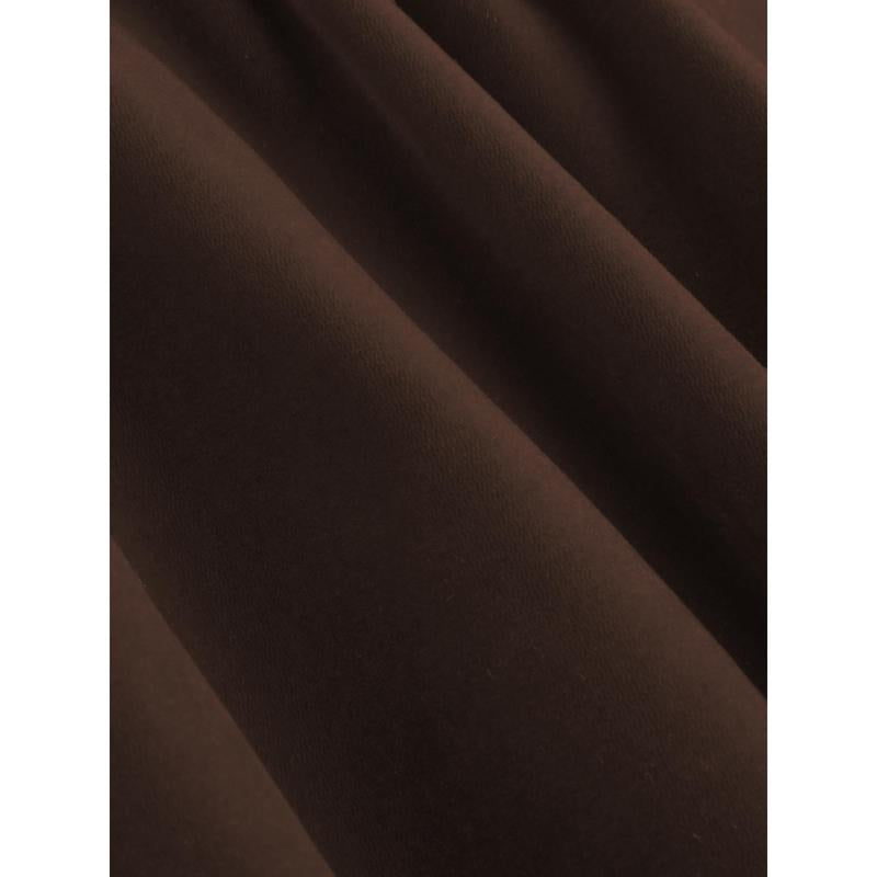 Cider [2 Colors, Size 0-26] Velvet Boat Neck Ruffle Bubble Hem Mini Dress