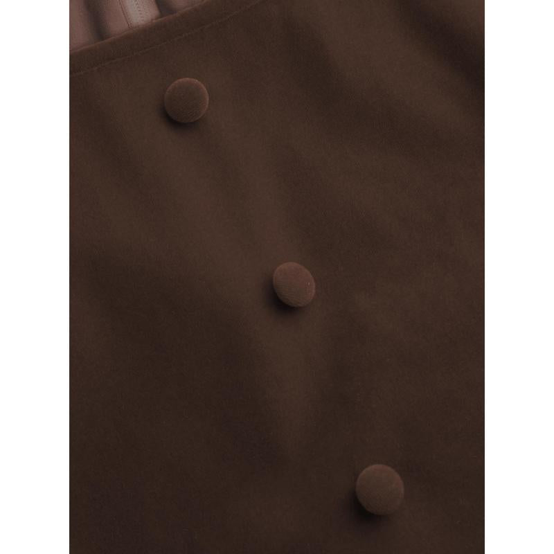 Cider [2 Colors, Size 0-26] Velvet Boat Neck Ruffle Bubble Hem Mini Dress